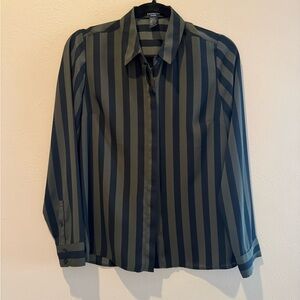 Express Dark Striped Blouse